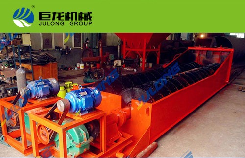 Double-spiral ore washing machine